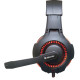 Навушники Defender Warhead G-450 USB, Black/Red, динаміки 40 мм, світлодіодне підсвічування, регулятор гучності на кабелі, 32 Ом, 115 дБ, 2.3 м (64146)