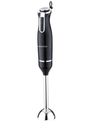 Блендер Liberton LHB-0800 Black, 800W, занурювальний, 2 швидкості, мірна склянка 600мл, подрібнювач 400мл