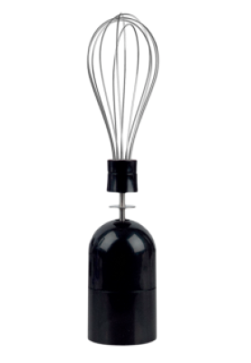 Блендер Liberton LHB-0801 Black, 800W, занурювальний, 2 швидкості, мірна склянка 600мл, подрібнювач 1250мл, насадка-міксер з двома вінчиками, гачок для замішування тіста, вінчик