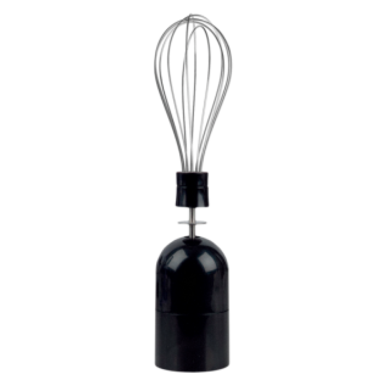 Блендер Liberton LHB-0801 Black, 800W, занурювальний, 2 швидкості, мірна склянка 600мл, подрібнювач 1250мл, насадка-міксер з двома вінчиками, гачок для замішування тіста, вінчик