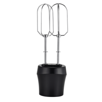 Блендер Liberton LHB-0801 Black, 800W, занурювальний, 2 швидкості, мірна склянка 600мл, подрібнювач 1250мл, насадка-міксер з двома вінчиками, гачок для замішування тіста, вінчик