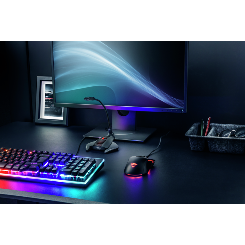 Мікрофон Trust GXT 239 Nepa Gaming, Black, 3.5 мм, гнучкий тримач, 1,7 м (23467)