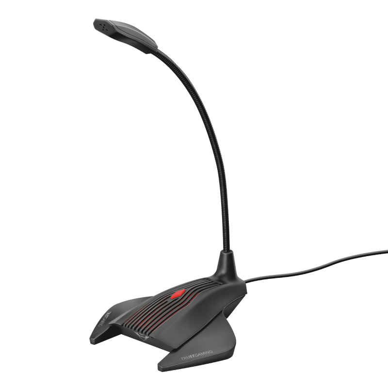 Мікрофон Trust GXT 239 Nepa Gaming, Black, 3.5 мм, гнучкий тримач, 1,7 м (23467)