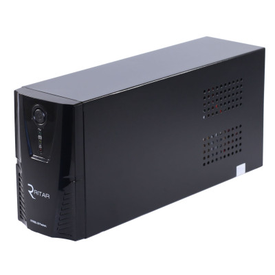 ДБЖ Ritar RTP850L-UX-IEC 510W Proxima-L, LED, AVR, 3st, USB, 4xIEC-320 C14, 145-290Vac, 1x12V9Ah, plastik Case 314x97x143, 5.8 кг (RTP850L-UX-IEC)