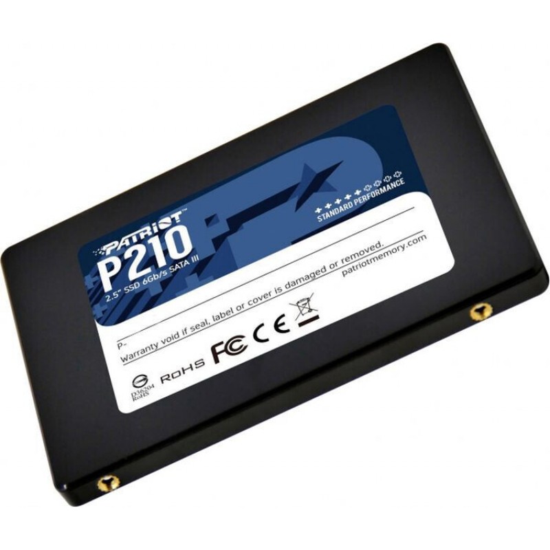 Твердотільний накопичувач 512Gb, Patriot P210, SATA3, 2.5", 3D TLC, 520/430 MB/s (P210S512G25)