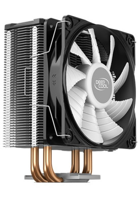 Кулер для процесора Deepcool GAMMAXX GTE V2, алюміній і мідні теплові трубки, 1x120 мм RGB, для Intel 1200/1151/1150/1155/1366, AMD AM4/AM3+/AM3/AM2+/AM2/FM2+/FM2/FM1