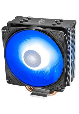 Кулер для процесора Deepcool GAMMAXX GTE V2, алюміній і мідні теплові трубки, 1x120 мм RGB, для Intel 1200/1151/1150/1155/1366, AMD AM4/AM3+/AM3/AM2+/AM2/FM2+/FM2/FM1