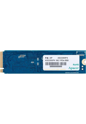 Твердотільний накопичувач M.2 256Gb, Apacer AS2280P4, PCI-E 3.0 x4, 3D TLC, 1800/1100 MB/s (AP256GAS2280P4-1)