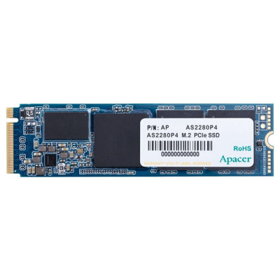 Твердотільний накопичувач M.2 256Gb, Apacer AS2280P4, PCI-E 3.0 x4, 3D TLC, 1800/1100 MB/s (AP256GAS2280P4-1)