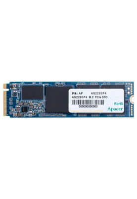 Твердотільний накопичувач M.2 512Gb, Apacer AS2280P4, PCI-E 3.0 x4, 3D TLC, 2100/1500 MB/s (AP512GAS2280P4-1)