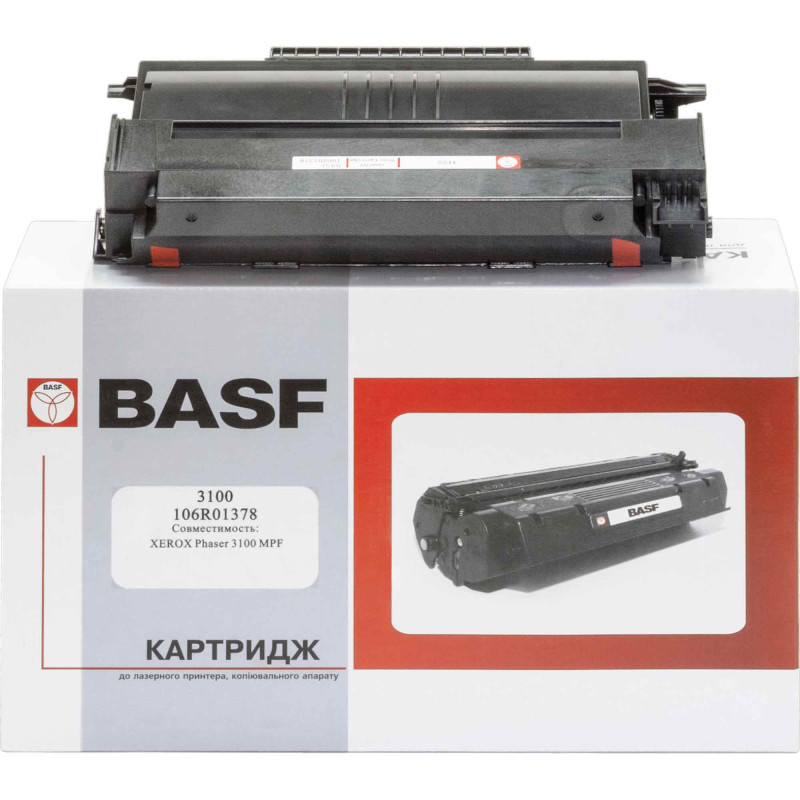 Картридж Xerox 106R01378, Black, Phaser 3100MFP, 3000 стор, BASF (BASF-KT-3100-106R01378)