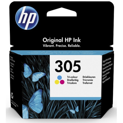 Картридж HP №305 (3YM60AE), Color, DeskJet 2320/2710/2720/2721/2723, DeskJet Plus 4120/4122/4130, 100 стор