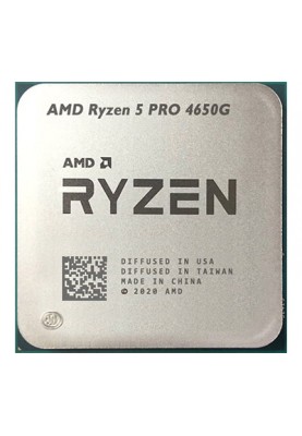 Процесор AMD (AM4) Ryzen 5 PRO 4650G, Tray + Cooler, 6x3.7 GHz (Turbo Boost 4.3 GHz), Radeon Graphics (1900 MHz), L3 6Mb, Zen 2, 7 nm, TDP 65W (100-100000143MPK)