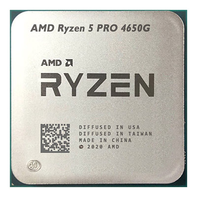 Процесор AMD (AM4) Ryzen 5 PRO 4650G, Tray + Cooler, 6x3.7 GHz (Turbo Boost 4.3 GHz), Radeon Graphics (1900 MHz), L3 6Mb, Zen 2, 7 nm, TDP 65W (100-100000143MPK)