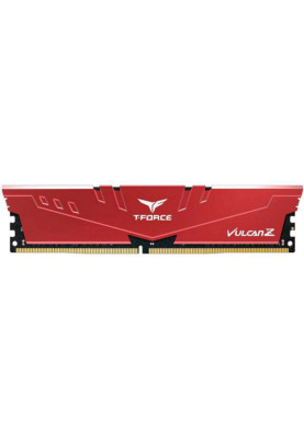 Пам'ять 16Gb DDR4, 3600 MHz, Team Vulcan Z, Red, 18-22-22-42, 1.35V, з радіатором (TLZRD416G3600HC18J01)