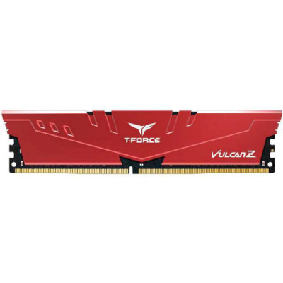 Пам'ять 16Gb DDR4, 3600 MHz, Team Vulcan Z, Red, 18-22-22-42, 1.35V, з радіатором (TLZRD416G3600HC18J01)