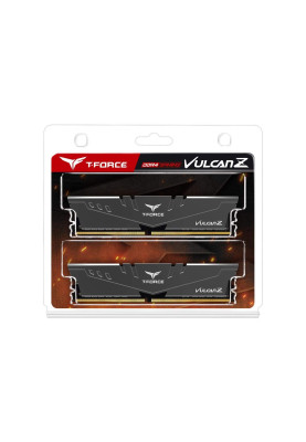 Пам'ять 16Gb x 2 (32Gb Kit) DDR4, 3600 MHz, Team T-Force Vulcan Z, Grey, 18-22-22-42, 1.35V, з радіатором (TLZGD432G3600HC18JDC01)