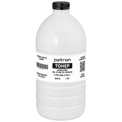 Тонер Samsung ML-2160/2165, SCX-3400/3405, SL-M2020/2070, 1 кг, Patron (PN-SML2160-1)
