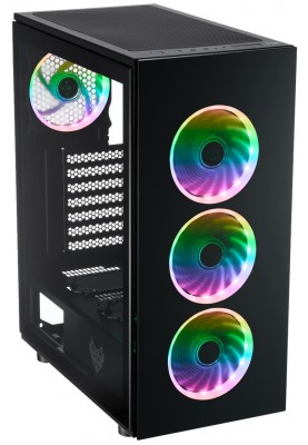 Корпус FSP CMT340 Black, без БЖ, Mid Tower, для ATX / Micro ATX / Mini ITX, 2xUSB 3.0, 4x120 мм ARGB Fan
