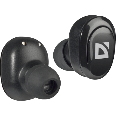 Навушники Defender Twins 635, Black, Bluetooth, кейс для зберігання і зарядки у комплекті (63635)