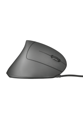 Миша Trust Verto Ergonomic, Black, USB, оптична, 1000/1600 dpi, в ергономічному вертикальному виконанні, 6 кнопок, світлодіодне блакитне підсвічування, 1.5 м (22885)