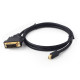 Кабель mini DisplayPort - DVI 1.8 м Cablexpert (CC-MDPM-DVIM-6)