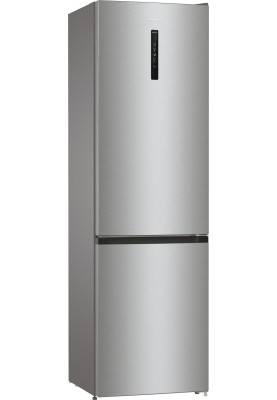 Холодильник Gorenje NRK6202AXL4, Grey, двокамерний, No Frost, загальний об'єм 353L, корисний об'єм 235L/96L, дисплей, електронне керування, А++, 200x60x59.2см