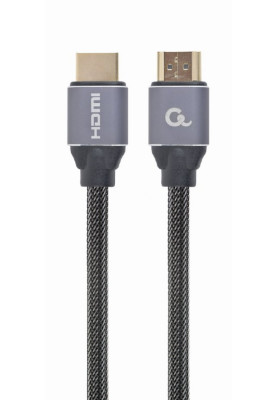Кабель HDMI-HDMI 10 м Cablexpert Black/Gray, V2.0, позолочені конектори (CCBP-HDMI-10M)