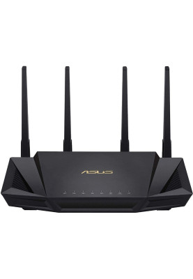 Роутер Asus RT-AX58U, Wi-Fi 6 (802.11ax), до 3000 Mb/s, 4x100/1000 Mb/s, USB3.0 x 1, IPTV/ AiСloud, підтримка 3G і 4G / FTP server / Print server, 4 зовнішні незнімні антени
