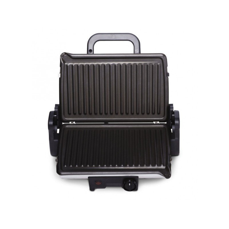 Електрогриль Tefal GC205012, Inox, 1600 W, гриль-барбекю, механічне керування, 3 температурні режими, 	130-255°С, діаметр поверхні для смаження 22см, антипригарне покриття, зйомні пластини, термостійкі ручки