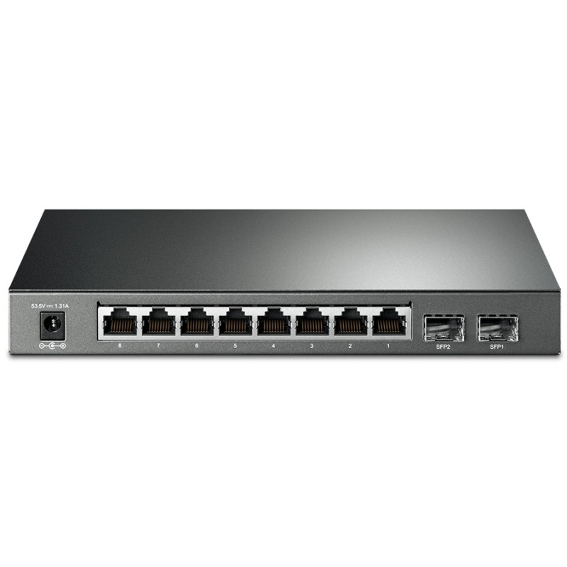 Комутатор TP-LINK TL-SG2210P, 8x1GE/PoE 53W, 2xGE/SFP, Smart
