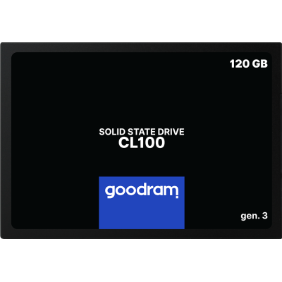 Твердотільний накопичувач 120Gb, Goodram CL100 (Gen.3), SATA3, 2.5", TLC, 500/360 MB/s (SSDPR-CL100-120-G3)