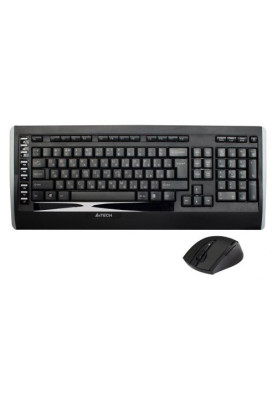 Комплект бездротовий A4Tech 9300F, Black, V-TRACK, радіус дії до 15 м