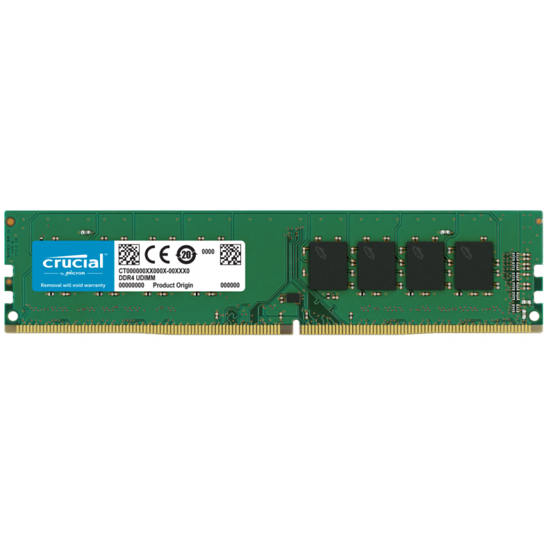 Пам'ять 8Gb DDR4, 3200 MHz, Crucial, CL22, 1.2V (CT8G4DFRA32A)