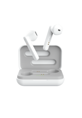 Навушники Trust Primo Touch, White, бездротові (Bluetooth), мікрофон, футляр з зарядкою, до 4 годин безперервного відтворення (23783)