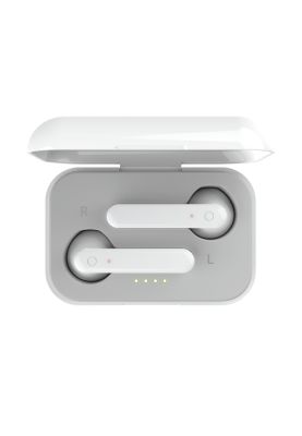 Навушники Trust Primo Touch, White, бездротові (Bluetooth), мікрофон, футляр з зарядкою, до 4 годин безперервного відтворення (23783)