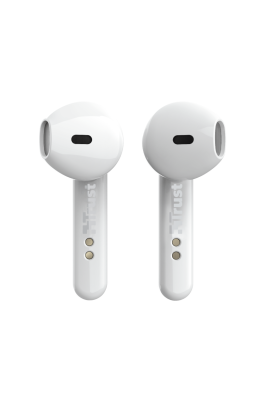 Навушники Trust Primo Touch, White, бездротові (Bluetooth), мікрофон, футляр з зарядкою, до 4 годин безперервного відтворення (23783)
