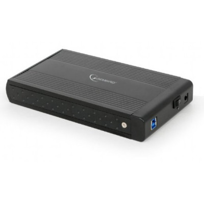 Кишеня зовнішня 3.5" Gembird, Black, USB 3.0, 1xSATA HDD, живлення від БЖ, алюмінієвий корпус (EE3-U3S-3)