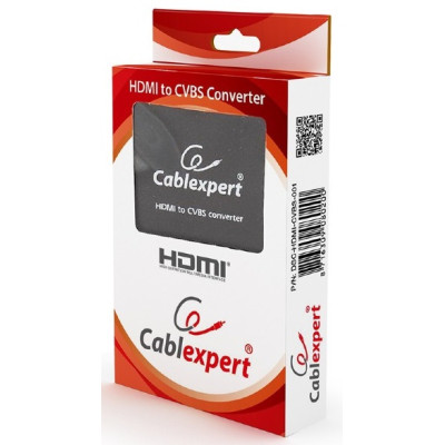 Адаптер HDMI (M)-3xRCA (F), Cablexpert, Black (DSC-HDMI-CVBS-001)