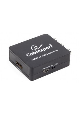 Адаптер HDMI (M)-3xRCA (F), Cablexpert, Black (DSC-HDMI-CVBS-001)