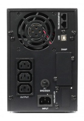 ДБЖ EnerGenie Pure Sine UPS 2000 VA, Black, 2000 VA/1600 Вт, лінійний/інтерактивний, 3xC13, РК-дисплей, 412x215x144 мм, 18.5 кг (EG-UPS-PS2000-01)