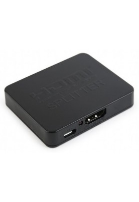 Розгалужувач HDMI сигналу, Cablexpert DSP-2PH4-03, Black, на 2 порти HDMI V1.4, до 20 м