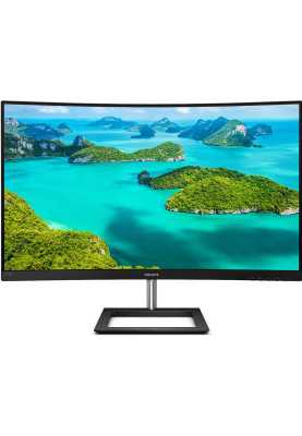 Монітор вигнутий 27" Philips 272E1CA/00 Black, WLED, VA, 1920x1080, 4 мс, 75 Гц, 1500R, 250 кд/м², 3000:1, 178°/178°, VGA/DP/HDMI, 2x3 Вт, Vesa 100x100, AMD FreeSync