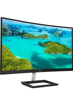 Монітор вигнутий 27" Philips 272E1CA/00 Black, WLED, VA, 1920x1080, 4 мс, 75 Гц, 1500R, 250 кд/м², 3000:1, 178°/178°, VGA/DP/HDMI, 2x3 Вт, Vesa 100x100, AMD FreeSync