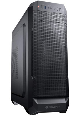 Корпус Cougar MX331 Mesh-X Black, без БЖ, Middle Tower, Mini ITX/Micro ATX/ATX, 1xUSB 2.0, 1xUSB 3.0, 443x204x481 мм