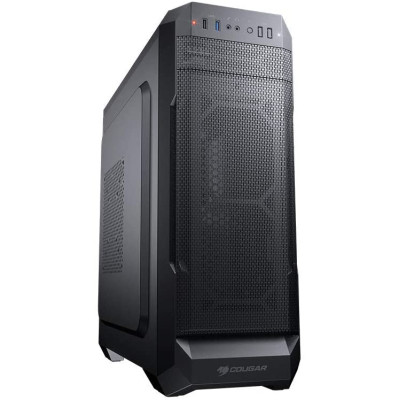 Корпус Cougar MX331 Mesh-X Black, без БЖ, Middle Tower, Mini ITX/Micro ATX/ATX, 1xUSB 2.0, 1xUSB 3.0, 443x204x481 мм