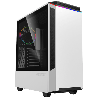 Корпус GameMax Paladin White, без БЖ, Mid Tower, EATX / ATX / Micro ATX / Mini ITX, 2xUSB 2.0, 2xUSB 3.0, 1x120 мм, 438x210x468 мм, 7.2кг