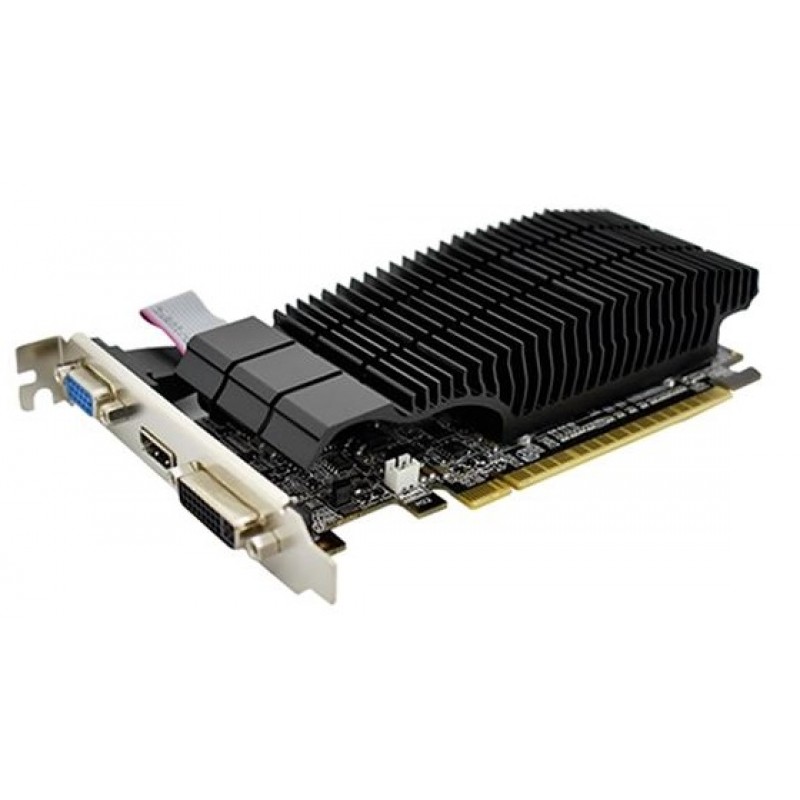 Відеокарта GeForce 210, AFOX, 1Gb DDR3, 64-bit, VGA/DVI/HDMI, 589/1040MHz, Silent, Low Profile (AF210-1024D3L5-V2)