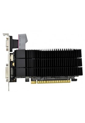 Відеокарта GeForce 210, AFOX, 1Gb DDR3, 64-bit, VGA/DVI/HDMI, 589/1040MHz, Silent, Low Profile (AF210-1024D3L5-V2)
