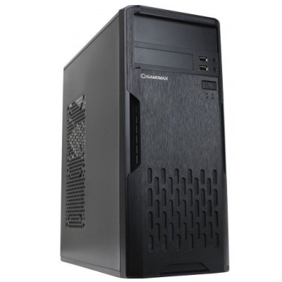 Корпус GameMax ET-210-450W Black, 450 Вт, Midi Tower, ATX / Micro ATX / Mini ITX, 2хUSB 2.0, 370x175x410 мм